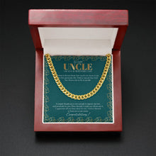 Load image into Gallery viewer, God Has Chosen cuban link chain gold mahogany box led
