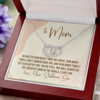 The Greatest double circle necklace luxury led box close up