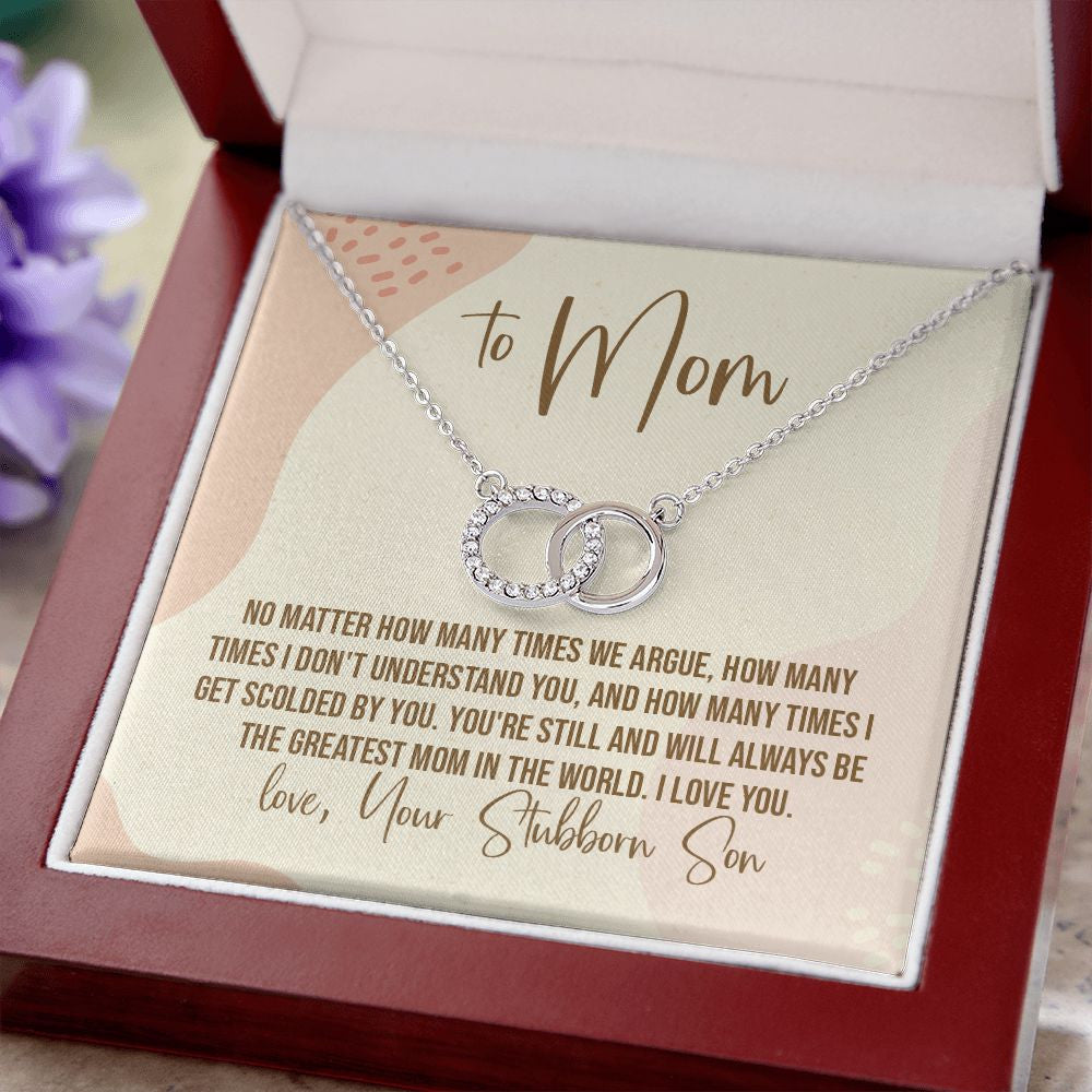 The Greatest double circle necklace luxury led box close up