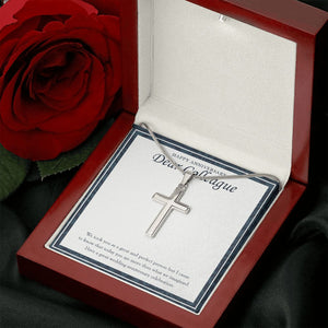More Than Just A Great Person stainless steel cross luxury led box rose