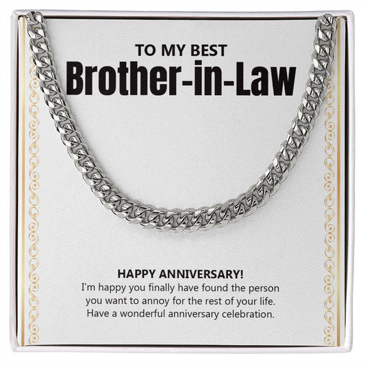 Person To Annoy For Life cuban link chain silver front