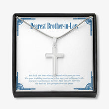 Load image into Gallery viewer, With Years Of Togetherness stainless steel cross necklace front
