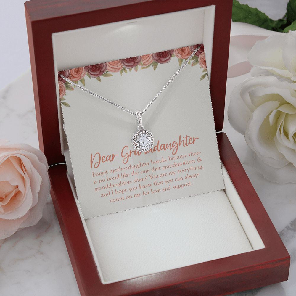 Count Me For Love And Support eternal hope necklace premium led mahogany wood box