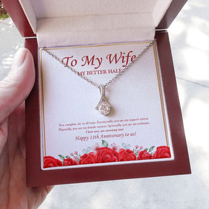 You Complete Me alluring beauty necklace luxury led box hand holding
