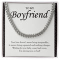 Doesn't Mean Being Inseparable cuban link chain silver front