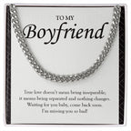 Doesn't Mean Being Inseparable cuban link chain silver front
