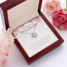Load image into Gallery viewer, Strong, Creative And Worthy love knot pendant luxury led box red flowers
