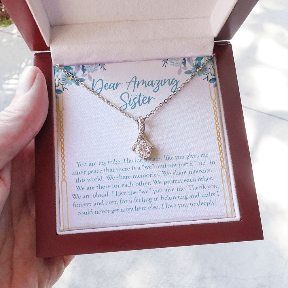 You Are My Tribe alluring beauty necklace luxury led box hand holding