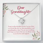 Count Me For Love And Support love knot necklace front