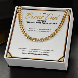 Extra Special Day cuban link chain gold standard box