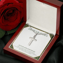 Load image into Gallery viewer, Wonderful Husband To Wife stainless steel cross luxury led box rose
