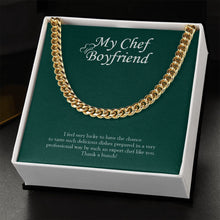 Load image into Gallery viewer, Expert Chef Like You cuban link chain gold standard box
