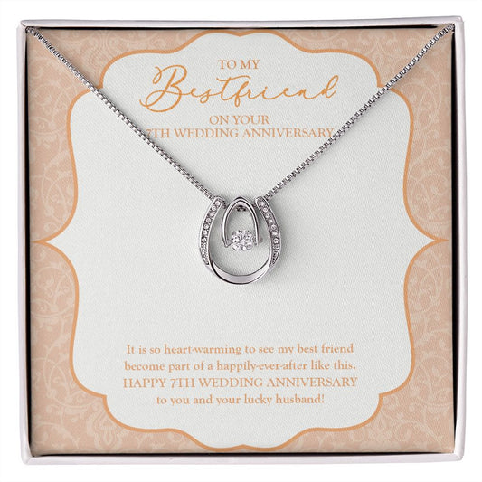 A Happily Ever After horseshoe necklace front