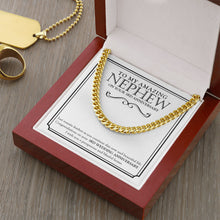 Load image into Gallery viewer, Be Fearless In Life cuban link chain gold luxury led box
