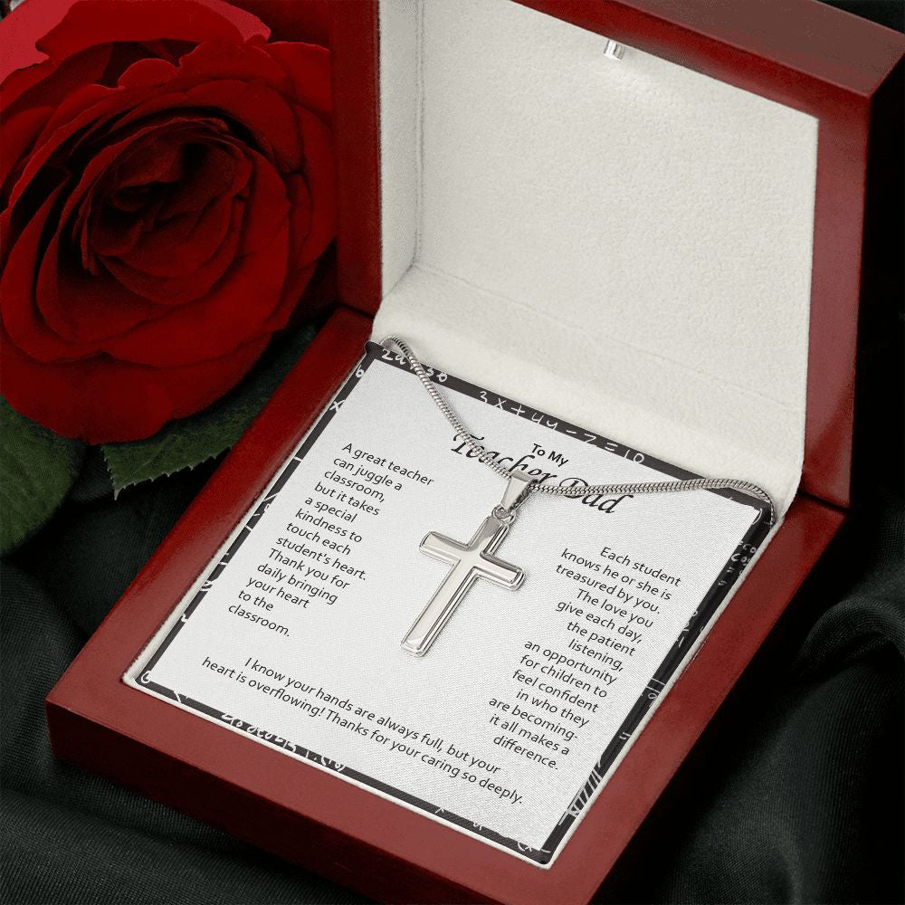 Juggle A Classroom stainless steel cross luxury led box rose