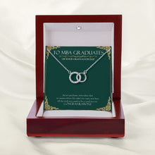 Load image into Gallery viewer, A Total Success double circle necklace premium led mahogany wood box
