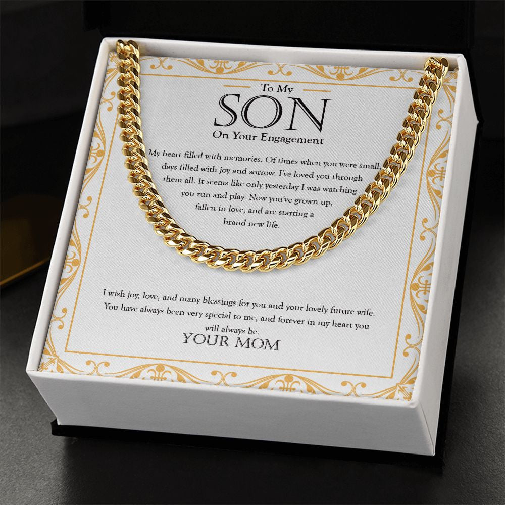 Seems Like Yesterday cuban link chain gold standard box