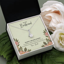 Load image into Gallery viewer, Be Confident alluring beauty pendant white flower
