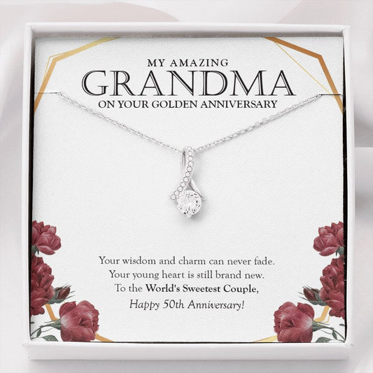 World's Sweetest Couple alluring beauty necklace front