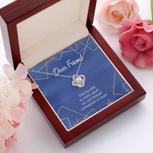 Load image into Gallery viewer, Side By Side Or Miles Apart love knot pendant luxury led box red flowers
