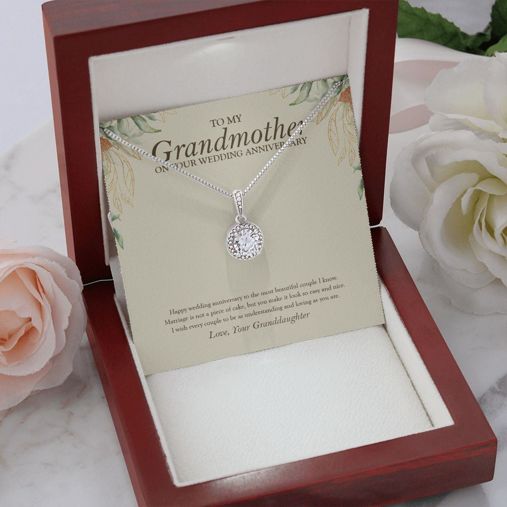 Marriage Is Not A Piece Of Cake eternal hope necklace premium led mahogany wood box