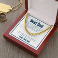 Hard work Raising Me cuban link chain gold luxury led box