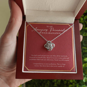 Gave your Soul love knot necklace luxury led box hand holding