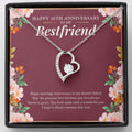 Love Bloom in Grace forever love silver necklace front
