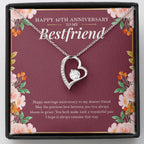 Love Bloom in Grace forever love silver necklace front