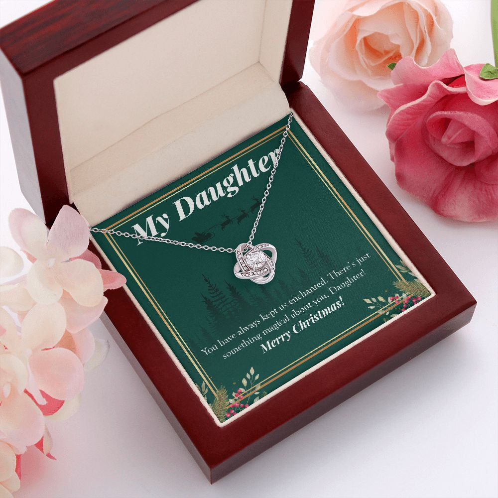 Kept Us Enchanted love knot pendant luxury led box red flowers