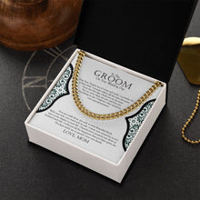 Load image into Gallery viewer, Time Has Gone cuban link chain gold box side view
