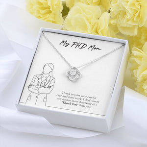 More Deserving Of Thank You love knot pendant yellow flower