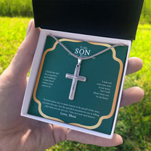 Load image into Gallery viewer, You Are My Son stainless steel cross standard box on hand
