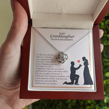 Load image into Gallery viewer, Wonderful Couple Who Adored love knot necklace luxury led box hand holding
