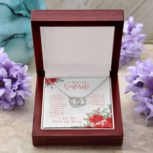 Load image into Gallery viewer, Your Last Everything double circle pendant luxury led box purple flowers
