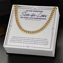 Load image into Gallery viewer, You Brought Happiness cuban link chain gold standard box
