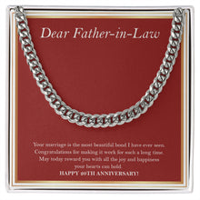 Load image into Gallery viewer, All The Happiness You Hold cuban link chain silver front
