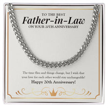 Load image into Gallery viewer, Unchangeable Love cuban link chain silver front
