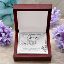 Load image into Gallery viewer, I Want You And Us double circle pendant luxury led box purple flowers
