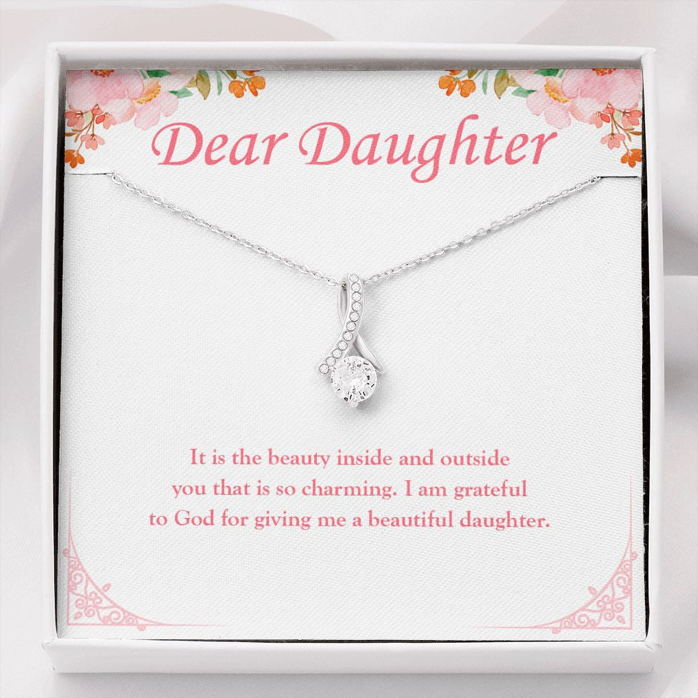 Beauty Inside And Outside alluring beauty necklace front