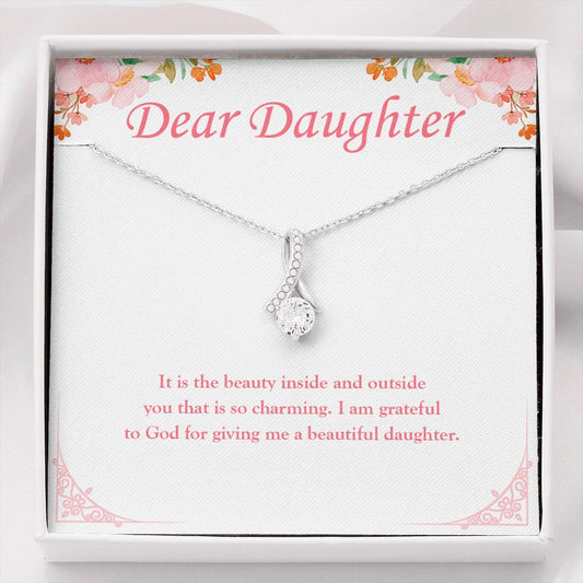 Beauty Inside And Outside alluring beauty necklace front