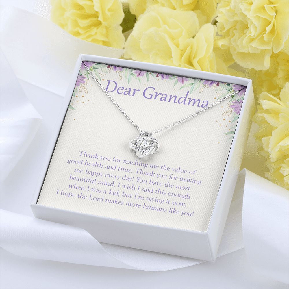 The Most Beautiful Mind love knot pendant yellow flower