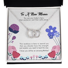 Load image into Gallery viewer, Baby Hero double circle necklace front
