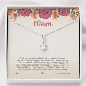 Unconditional Love alluring beauty necklace front