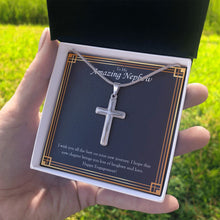Load image into Gallery viewer, Laughter And Love stainless steel cross standard box on hand
