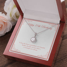 Load image into Gallery viewer, Keep The Heart Unwrinkled eternal hope pendant luxury led box red flowers
