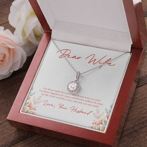World is Yours eternal hope pendant luxury led box red flowers