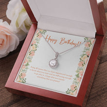 Load image into Gallery viewer, Young Enough eternal hope pendant luxury led box red flowers
