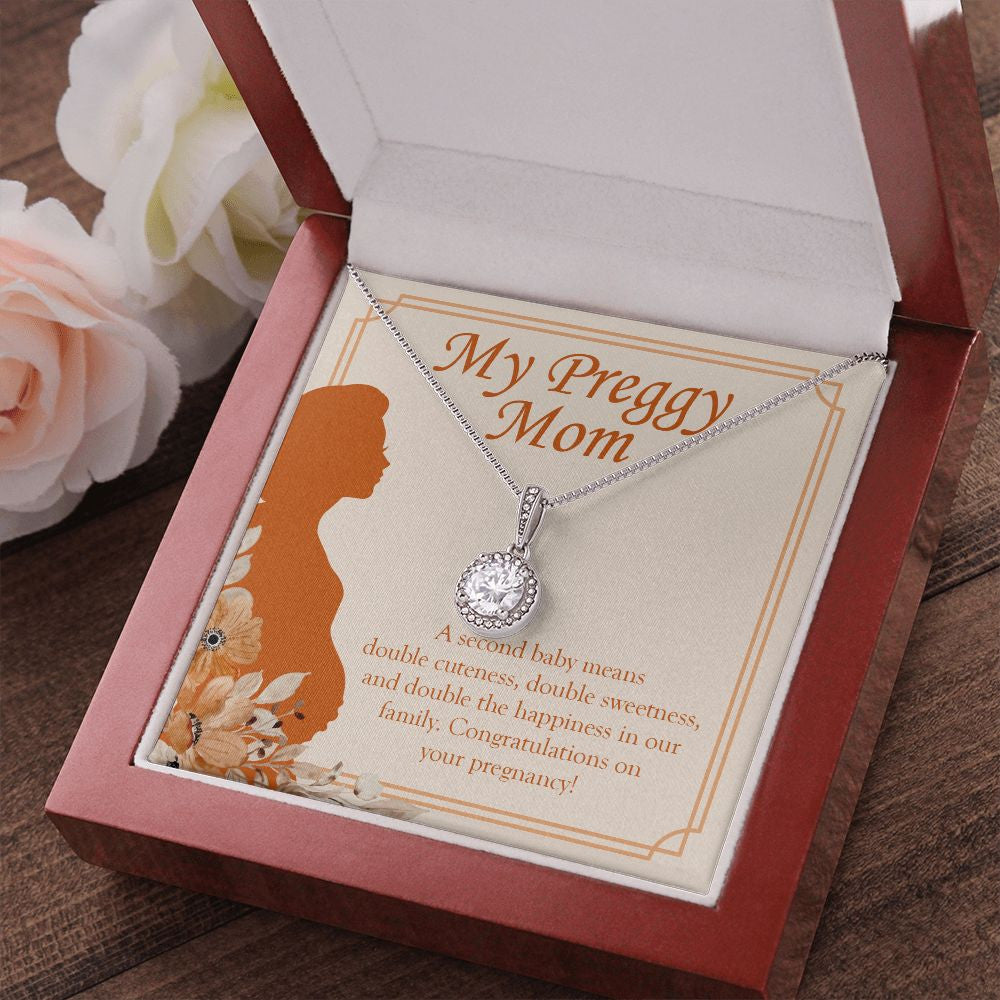 A Double Cuteness eternal hope pendant luxury led box red flowers