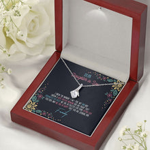 Load image into Gallery viewer, Soulmates Do Exist alluring beauty necklace premium led mahogany wood box
